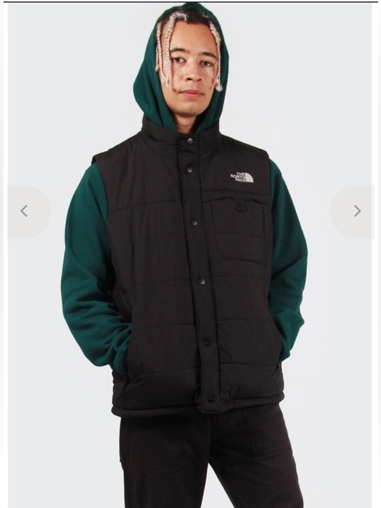 The North Face Other - The North Face Harway Vest Black Quilted Snap Front Logo Mens